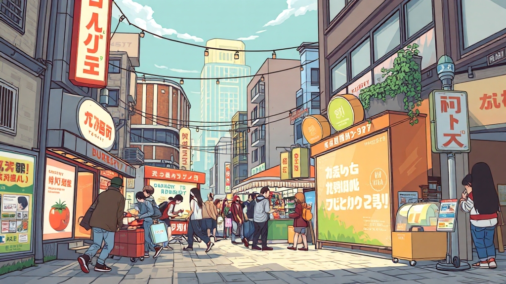 인기 팝업스토어 브랜드 & 업종 (cartoon 스타일)