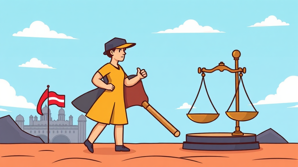 힘의 논리 속 국제법의 역할 (cartoon 스타일)