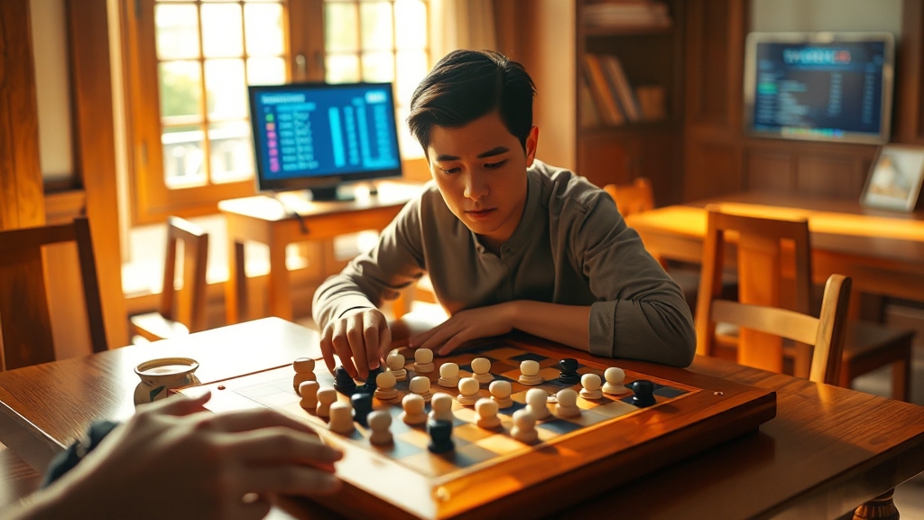 타이젬 바둑 주요 기능 및 활용 팁 (realistic 스타일)