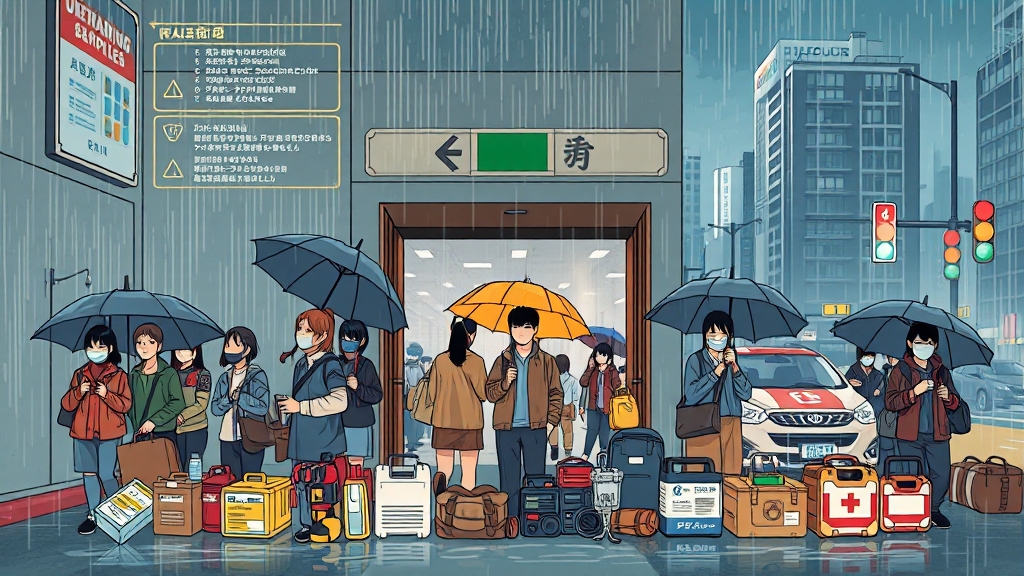 향후 호우 대비 및 예방 대책 (illustration 스타일)