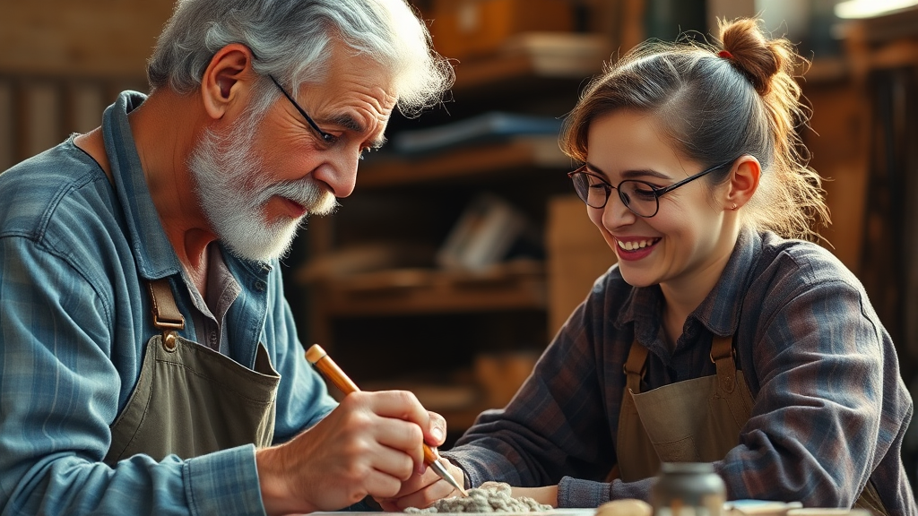 숙련 인력 유지가 왜 중요할까요? (realistic 스타일)