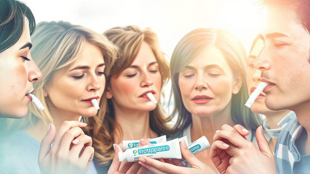 약 없이 잇몸 염증 완화하기 (watercolor 스타일)