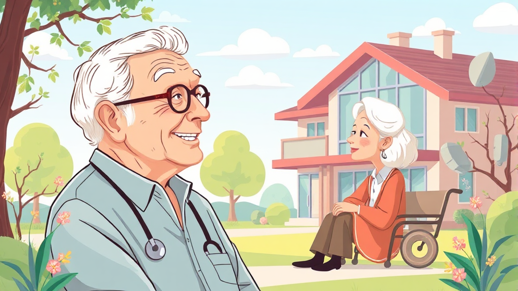 건강 관리 및 의료 서비스: 안심하고 누리는 전문적인 케어 (illustration 스타일)
