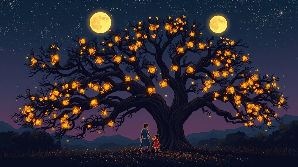 청수리 반딧불이 축제는? (illustration 스타일)