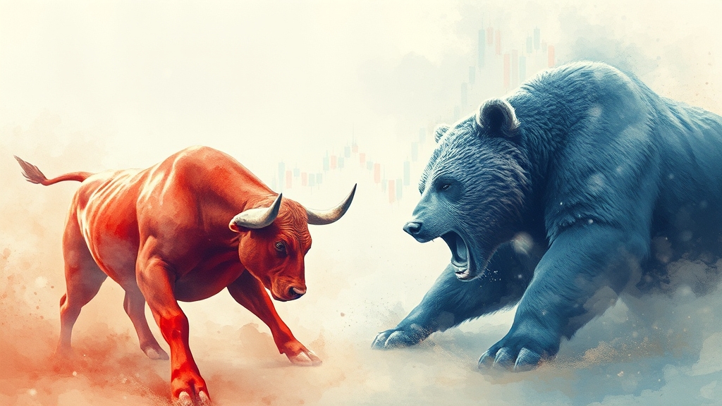 레버리지 ETF 투자 전략 (watercolor 스타일)