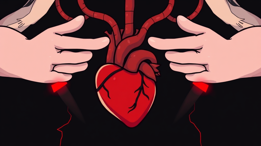 심근경색이란? (cartoon 스타일)