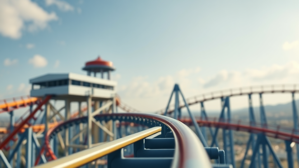 주가 변동, 왜 롤러코스터? (realistic 스타일)