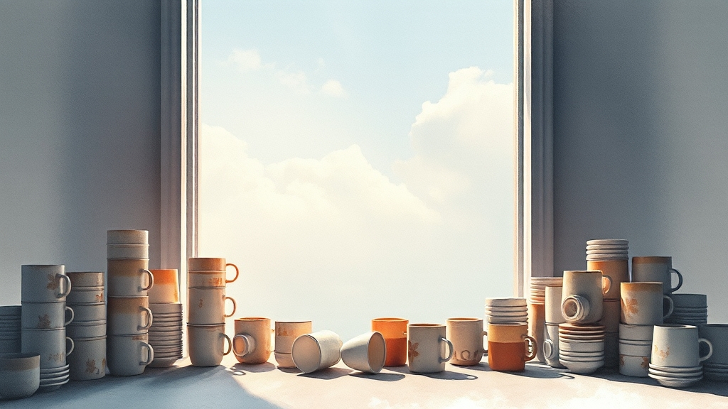 한국 커피 시장, 전망은? (watercolor 스타일)