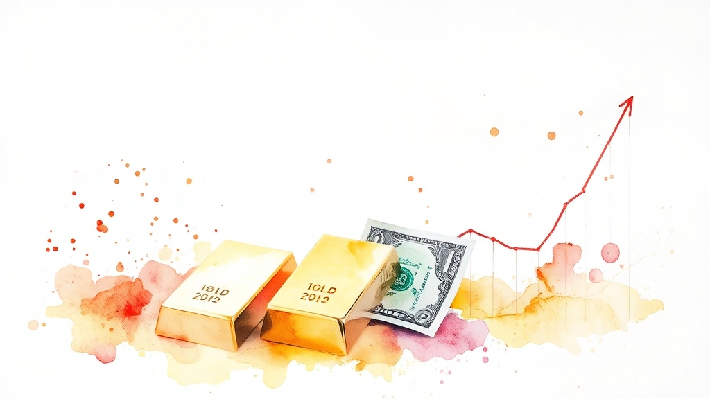 금 가격, 거시경제에 달렸다? (watercolor 스타일)