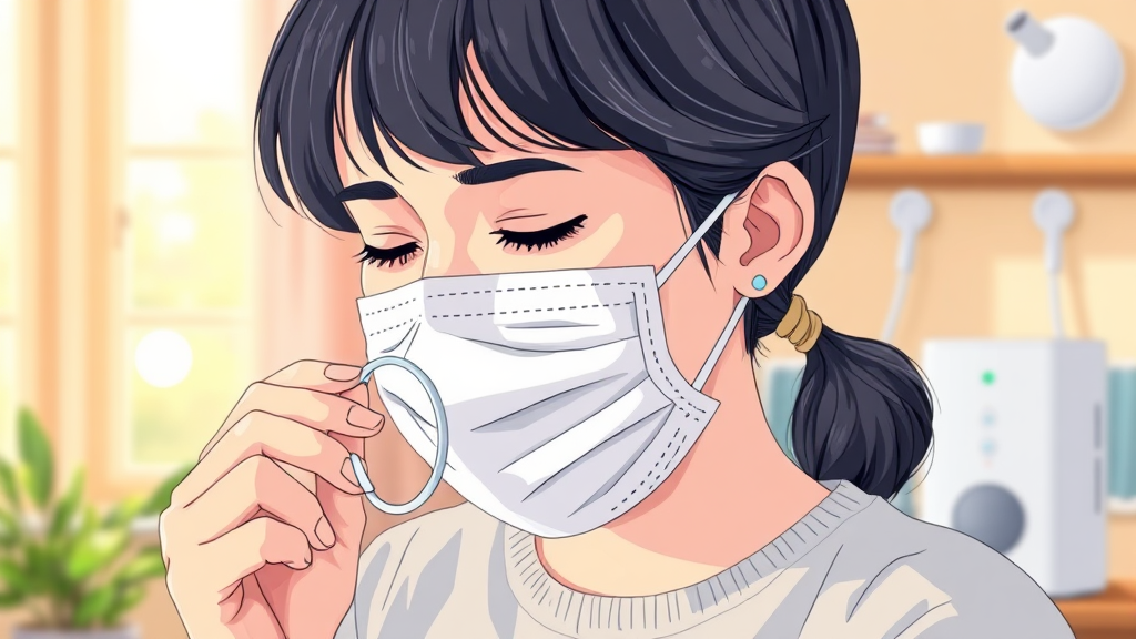 미세먼지 심한 날, 비염 악화 막는 실천 가이드 (realistic 스타일)