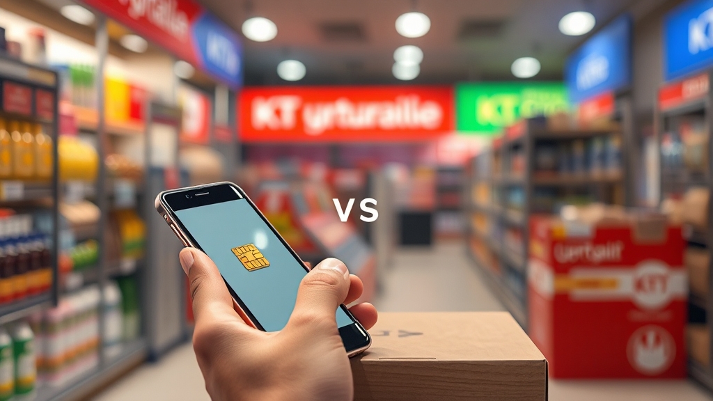 대리점 vs 온라인, 뭐가 좋을까? (realistic 스타일)