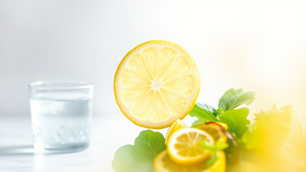 레몬 섭취, 어떻게 해야 효과적일까? (watercolor 스타일)