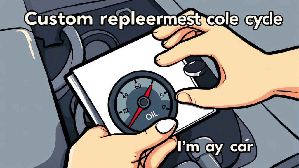 내 차에 맞는 교환 주기 계산법 (cartoon 스타일)