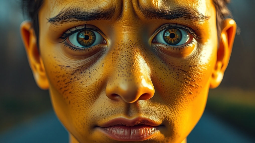 황달이란 무엇일까요? (realistic 스타일)