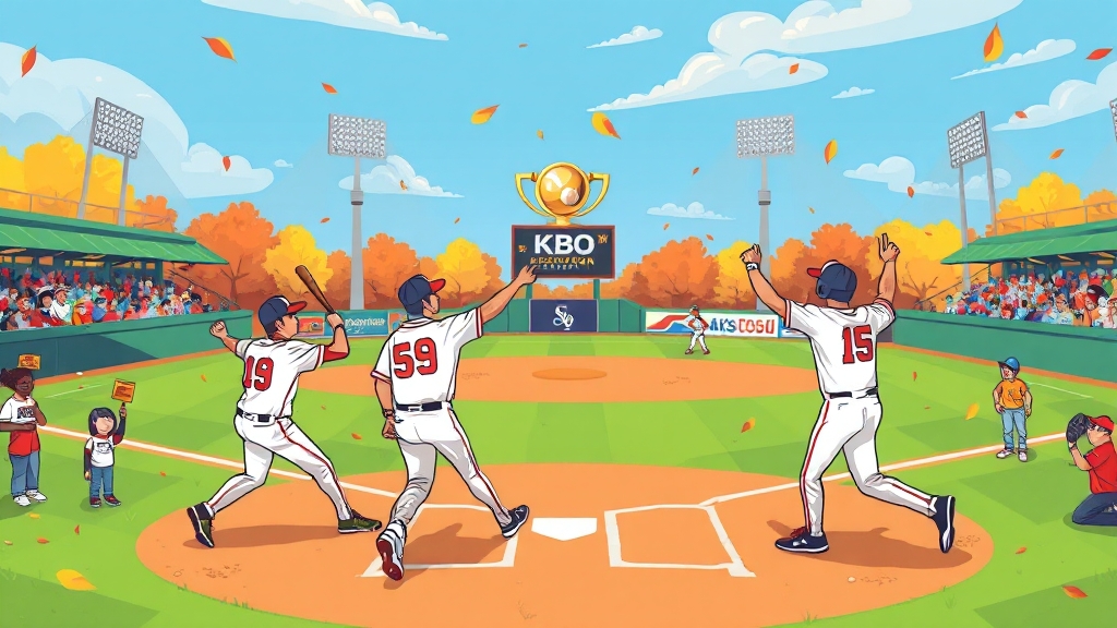 2025 KBO 포스트시즌 개요 (cartoon 스타일)