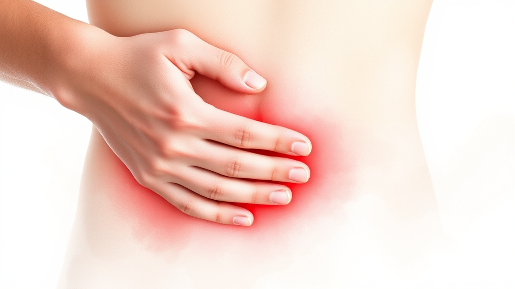 맹장염 자가진단, 해볼까요? (watercolor 스타일)