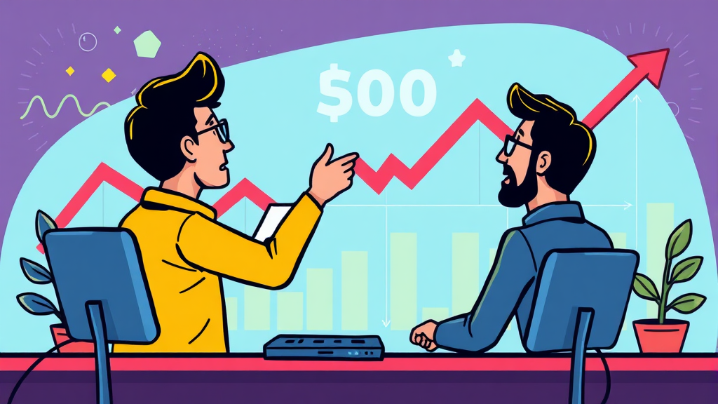 폭락장 속 조정기 투자 전략 (cartoon 스타일)