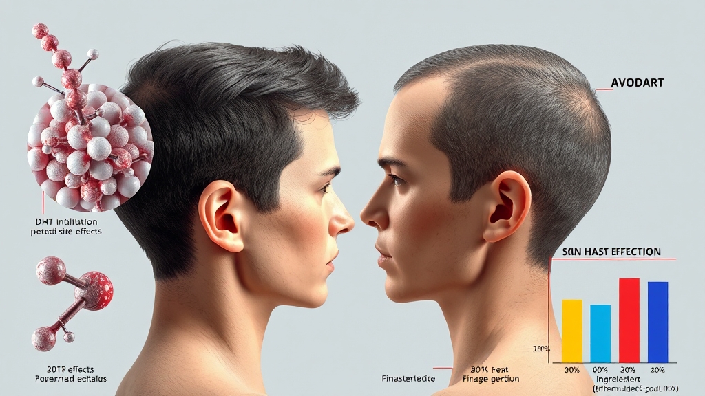 성분, 효능, 차이점 비교 (realistic 스타일)