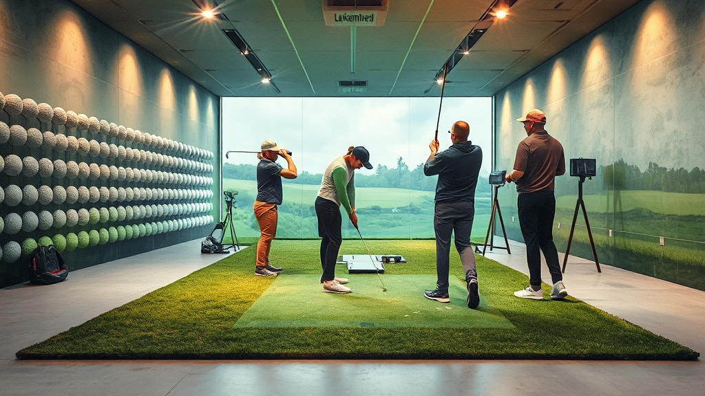 골프 관련 시설 및 서비스 (watercolor 스타일)