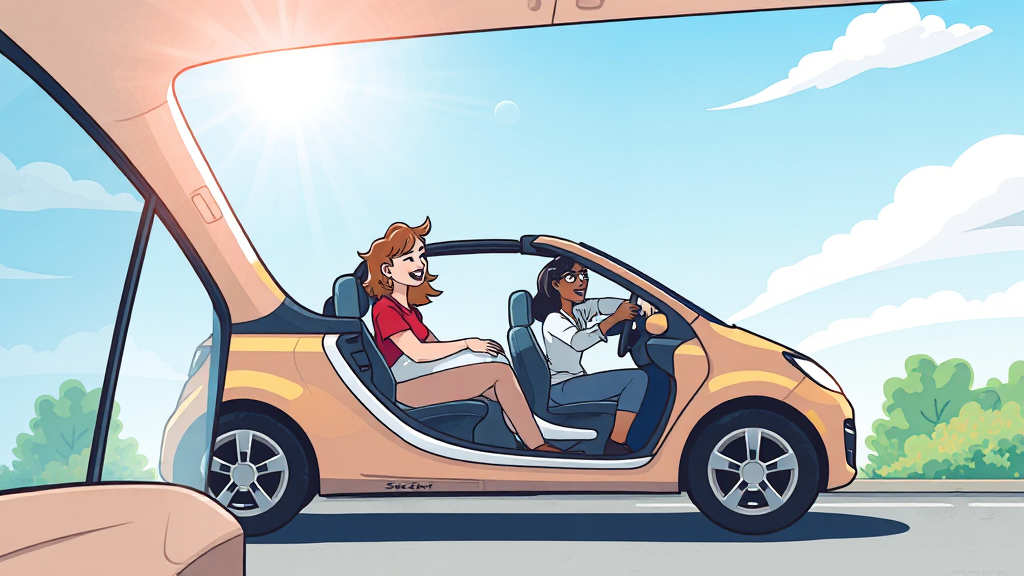 쏘카 이용 시 유의사항 및 안전 정보 (illustration 스타일)