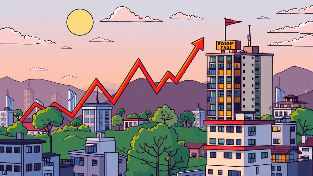 국내 경제, 희망과 불안 공존 (cartoon 스타일)