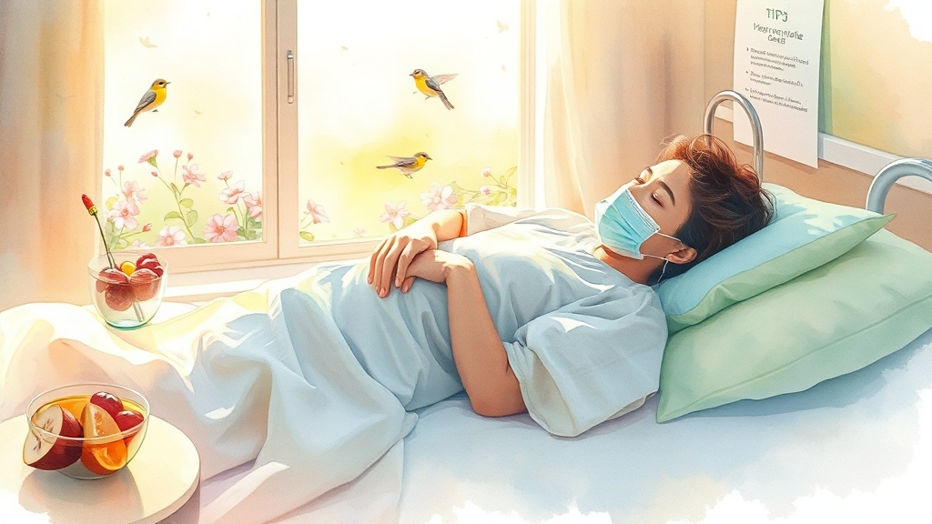 수술 후 주의사항과 빠른 회복 팁 (watercolor 스타일)