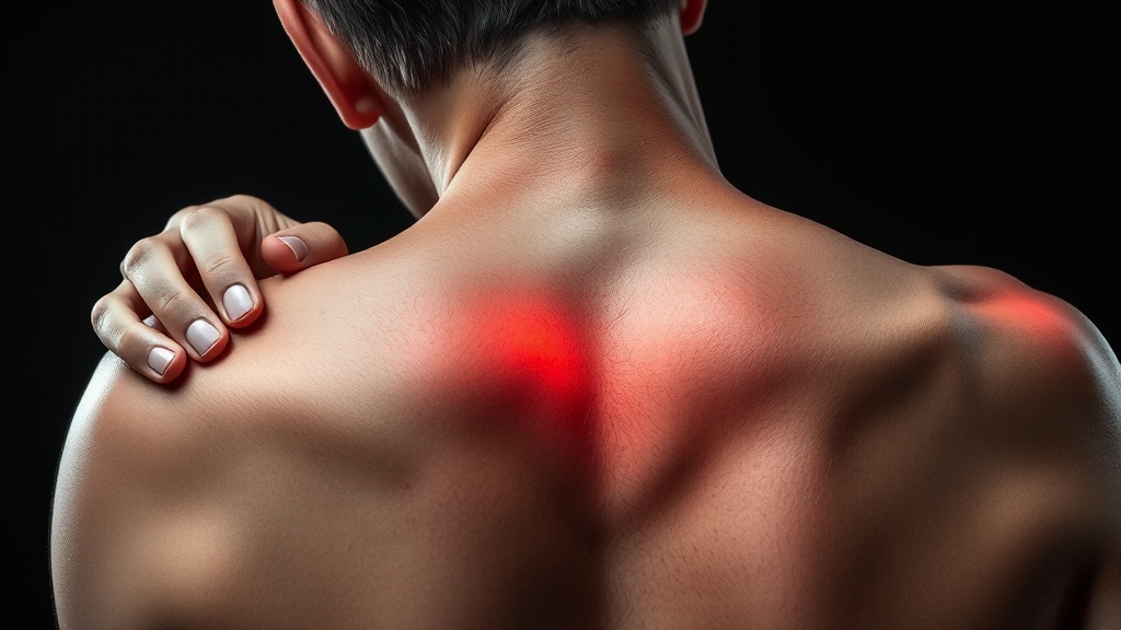 어깨충돌증후군 증상 (realistic 스타일)