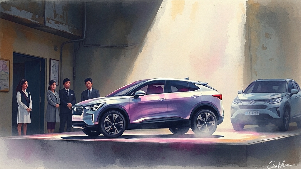 캐스퍼 일렉트릭 시장 현황 (watercolor 스타일)