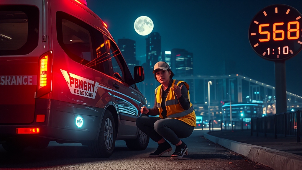 DB손해보험 긴급출동 정보 (realistic 스타일)