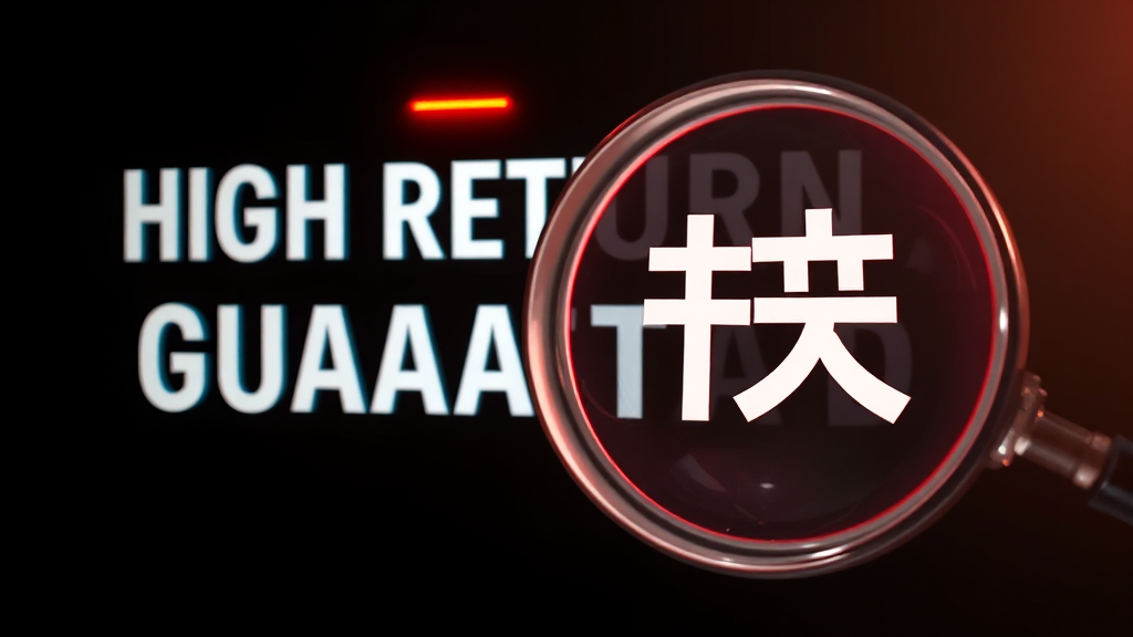 투자 사기 유형 및 대처 (realistic 스타일)