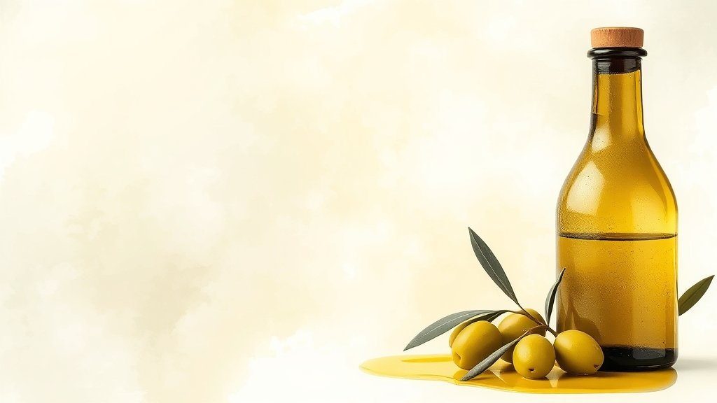 엑스트라버진 올리브오일 선택 기준 (watercolor 스타일)