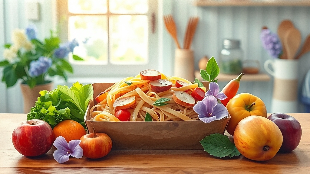 건강한 다이어트 도시락 레시피 (watercolor 스타일)