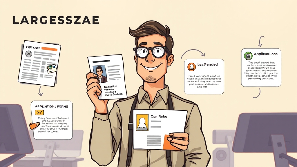 신청 절차 및 필요 서류 완벽 가이드 (cartoon 스타일)