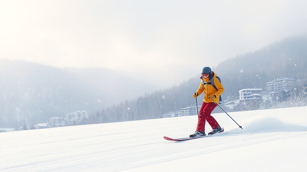 강원도 스키장 상세 정보 (watercolor 스타일)
