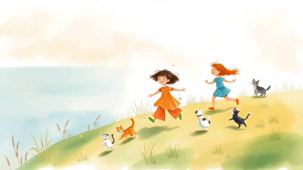 바람의 언덕, 아이와 함께 가기 좋은 이유 (watercolor 스타일)