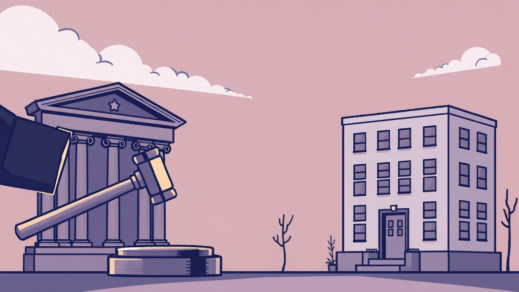 명도소송이란 무엇일까요? (illustration 스타일)