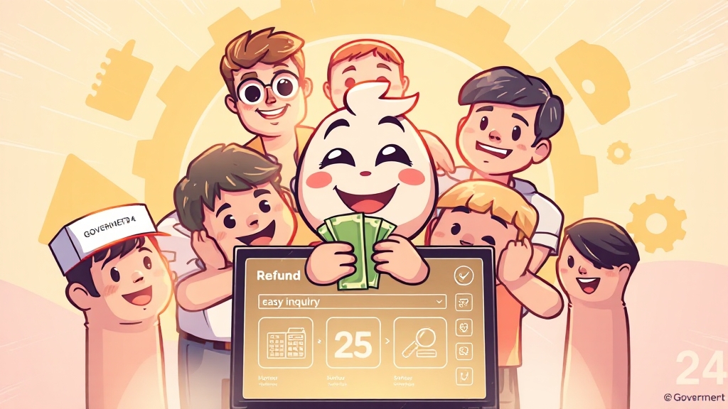 숨은 국세환급금, 지금 바로 확인하세요! (illustration 스타일)