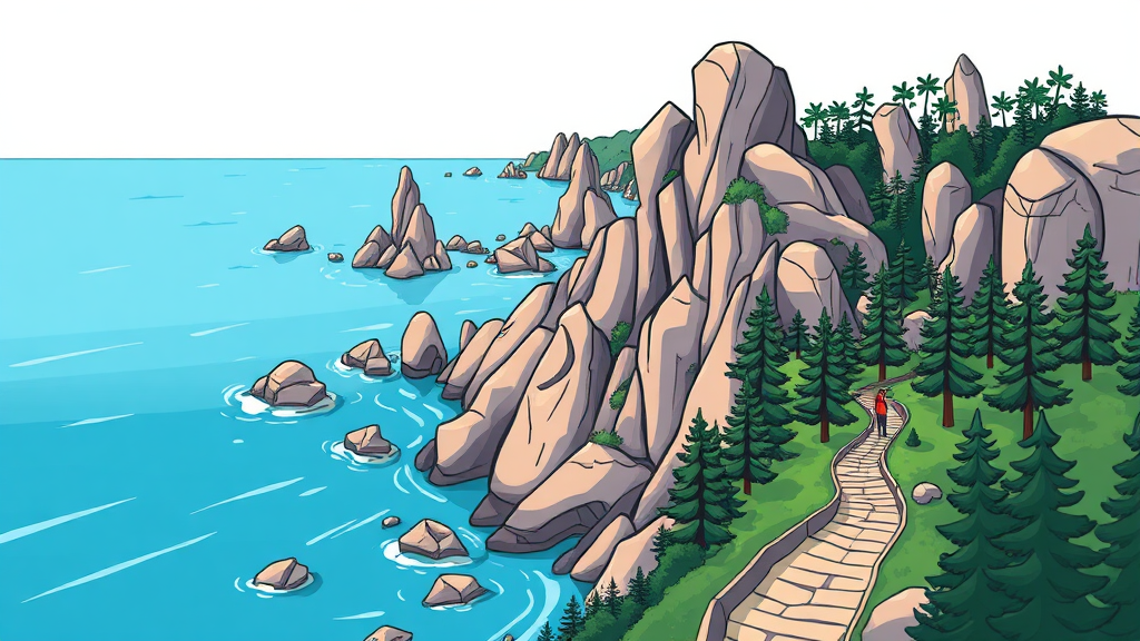 강원도 대표 명소, 숨겨진 보석 찾기 (cartoon 스타일)