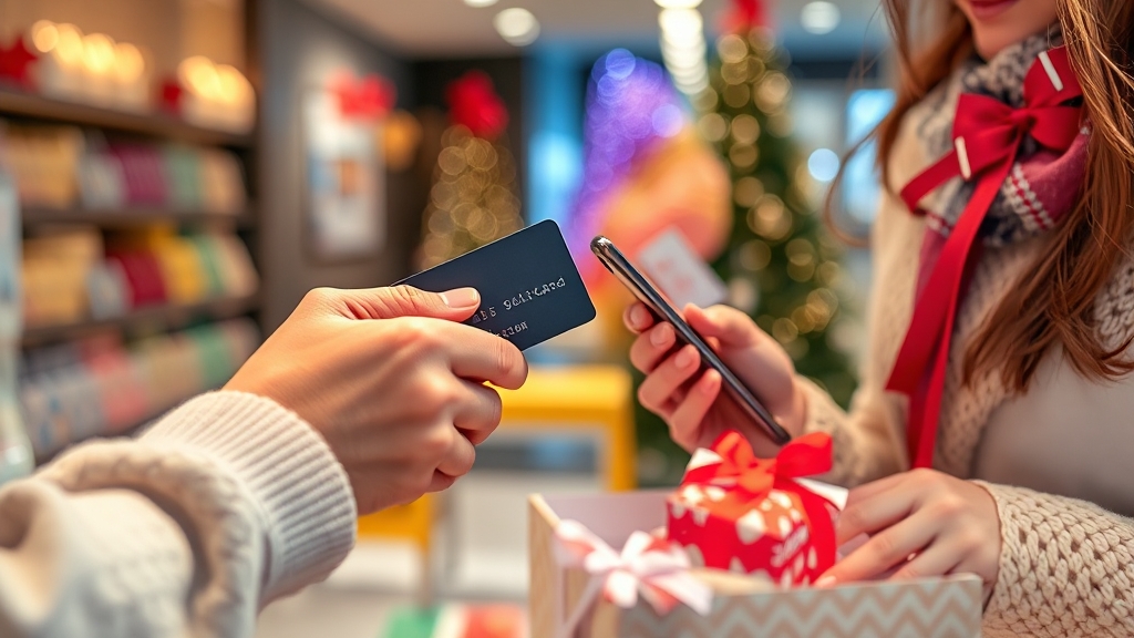 디지털 상품권 사용법 (realistic 스타일)