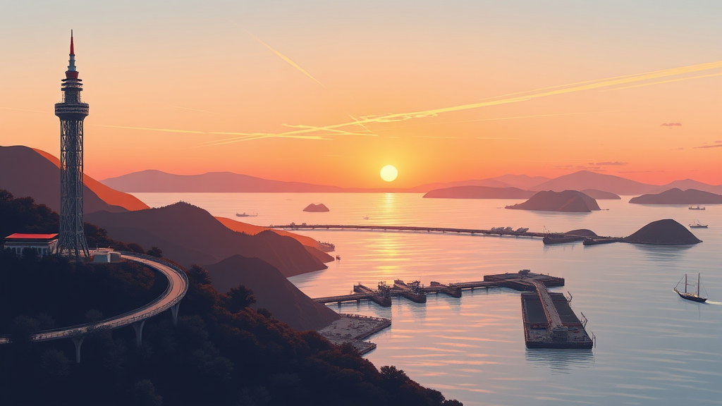 주변 관광지 연계 코스 추천 (illustration 스타일)