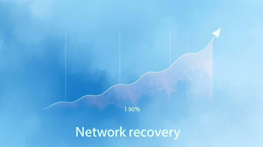 정부 전산망 복구 현황 (watercolor 스타일)