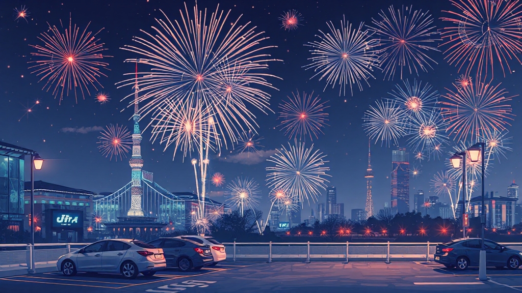 주차 정보: 대중교통 vs 자차 (illustration 스타일)