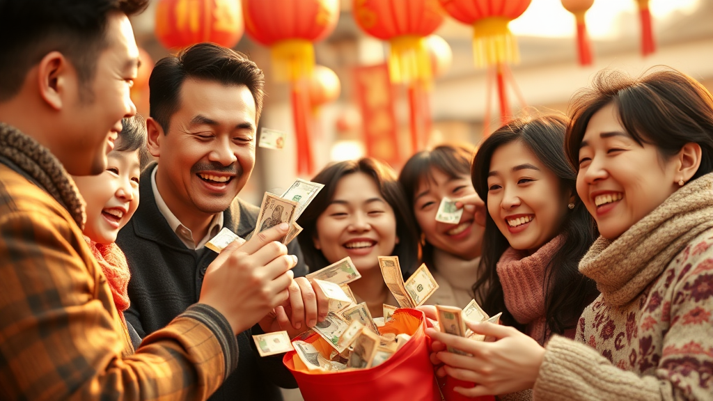 설날 지원금 지급 시기 및 수령 방법 (realistic 스타일)