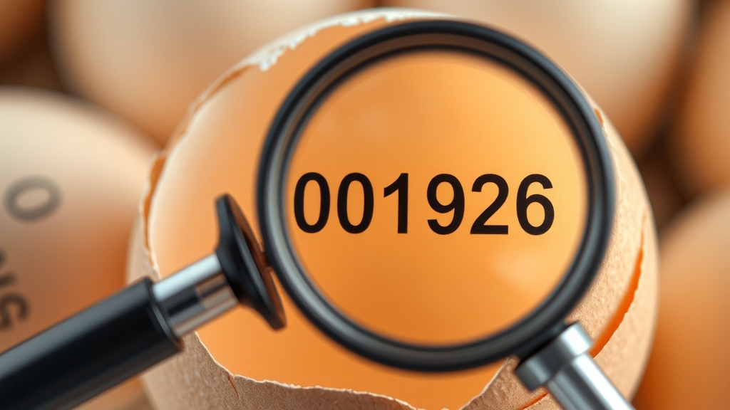 난각번호, 무엇을 의미할까요? (realistic 스타일)