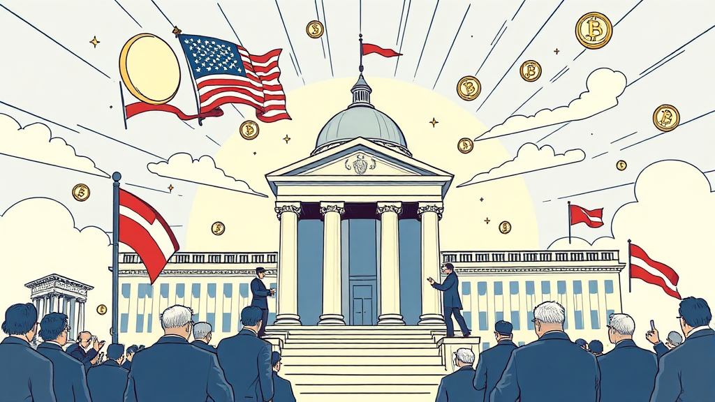미국 암호화폐 규제 법안: 현재와 미래, 시장 영향 분석 3 미국 암호화폐 규제 법안, 현재 상황은? (illustration 스타일)