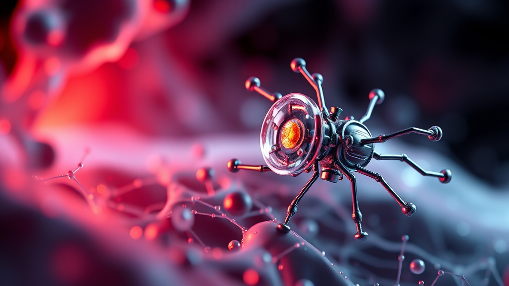 눈에 보이지 않는 혁신: 마이크로 로봇, 미래를 열다 8 마이크로 로봇, 인류 건강과 삶의 질을 향상시키다 (realistic 스타일)