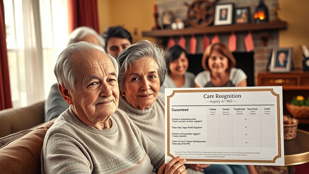 간병 보험, 가입 전 체크사항 (realistic 스타일)