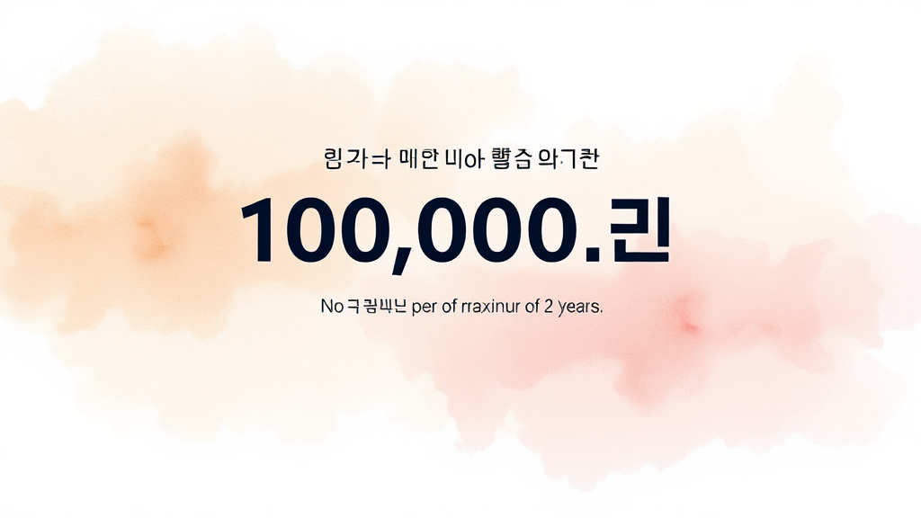 얼마나 받을 수 있나요? 지원 금액 및 기간 (watercolor 스타일)