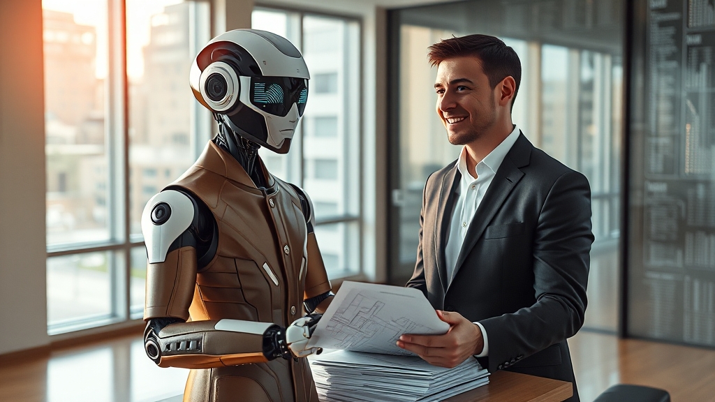 AI 기반, 스마트한 일자리 탐색 (realistic 스타일)