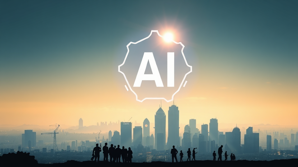 AI 특화도시의 미래: 일자리 창출과 도시 경쟁력 강화 (realistic 스타일)